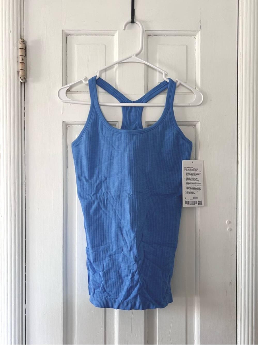 NWT Lululemon Ebb To Street Tank Top in Pool Party size 8
